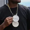 Collana con pendente a forma di lettera con nome personalizzato placcato in oro di alta qualità con diamanti CZ Full Bling per regalo di gioielli Hip Hop Bling da uomo