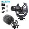 TELESIN Condensatore Video on-Camera Sgun Microfono universale per vlogging Android Canon Sony DSLR Mac Tablet