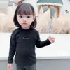 幼児の子供TシャツレターベビーガールTシャツカジュアルスタイルキッズトップス春秋の女の子服210412