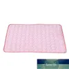 Dog Houses & Kennels Accessories Pet Pad Summer Cooling Mat Beds Mats Blue Ice Cool Cold Silk Moisture-Proof Cooler Mattress Cushion Factory price expert design