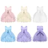 Girl's Dresses Lace Baby Girl Baptism Wedding Party Evening Flower Girls Dress 1st Birthday Kids For Prom Princess