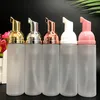 Tom 50 ml Travel Foamer Flaskor Frostat Plastskum Flask Pump Hand Tvätta Tvål Mousse Cream Dispenser Bubbling Tube