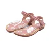 Çocuk Ayakkabı Papatya Yaz Moda Kızlar Sevimli Çiçek Sandalet Şeffaf Uppers Kızlar Prenses Ayakkabı 210713