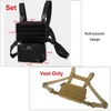1000D Outdoor Tactical Vest Bag Chest Military Molle System Men Shoulder Camping Backpack EDC Hunting Hiking XA27D 210923