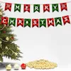 Décorations de Noël Pull Drapeau Père Noël Bannière Bonhomme de neige Papier de dessin animé Joyeux lettres Décor à la maison 211104