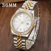 Mens automatic Mechanical 41mm Watches montre de luxe full stainless steel Sapphire glass 5 ATM waterproof super luminous men Wristwatches for u1 Diamond watch