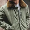 Maden 겨울 B15 자켓 남성 미국 레트로 폭격기 공군 자켓 코트 가을 패딩 양털 코트 남성 의류 210909