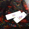 [副剛麻]レディースレッドブラックシルクスカーフショール新しい花柄デザインスプリングフォールロングスカーフ170 * 105cmエレガントな細い首のスカーフQ0828