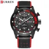 Curren Casual relógio de pulso analógico esportes militares relógio de couro cinta de quartzo relógio masculino relogio masculino reloj hombre q0524