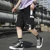 Mens Cargo Shorts Summer Sport Hip Hop Sweatpants With Pockets Three Quarter For Loose Walk 220301