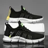 Big Size Green Breathable Cheap Running Shoes Men Weaving Red Outdoor Marathon Sneakers Lightweight Keep Running Men Sport ShoesF6 Black white