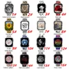 Leopard Rose Skull Printing Silicone Straps With Protective Cases Replacement Bracelet Wrist Bands for Apple watch Series 6 5 4 3 2 1 SE 38mm 42mm 40mm 44mm