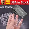 Самая дешевая ручная работа Pyrex Glass Oil Burner Pipe Мини-курительные ручные трубки Толстая стеклянная масляная трубка для ногтей для Dab Rig Bong STOCK IN USA