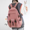 College Wind Nähte Wasserdichte Nylon Frauen Rucksack Schule Tasche Mädchen Reise Rucksack Weibliche Nette Schule Tasche Einfachen Rucksack Y0804