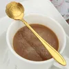 Stainless Steel Coffee Milk Tea Stirring Spoon Dessert Ice Cream Jelly Fruit Small Spoons Multifunction Drink Mixing Milkshake Scoop Kitchen Tableware ZL0253