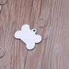 12Pc DIY Sublimation Wooden Hard Board Key Rings Double Printable White Blank MDF Chain Heat Transfer Jewelry Making F3MD Keychain6331756