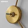 Vägglampa Luxury LED Lampor Nordic Glas Metal Round Plate Sconce Heminredning Kök Sovrum Vardagsrum Inomhus Lighting Luster