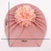 Linda Flor Brilhante Bebê Baby Chapéu Turbante Bonito Bow Cor Sólida Meninas Meninos Gorro Soft Recém-nascidos Boné Boné Headband Headband Wraps