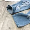 Mode kinderen gescheurde jeans kinderen jongens meisjes denim broek voor peuter kleding 210611
