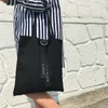 Черно-белый стиль женское плечо холст сумка сумка студент Crossbody Eco дружелюбный многоразовый большой корзину