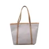 Shoppingkassar Simple Fashion Canvas-väska Kvinnor 2020 Ny Tote Bag Big Axelväskor Dam Pu Strape Shopping Bag för kvinnor Bolsas Femininas 220310