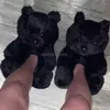 Senhoras de inverno desenhos animados bonitos urso de peluche chinelos mulheres interior antiderrapante home algodão desliza feminino pelúcia macia quente casa sapatos hot y0731