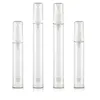 Wholesale vazio 5ml 10ml 15ml de garrafas de bomba sem ar airless loção clara frasco de vácuo plástico para cosméticos tubo de embalagem