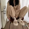 Pantofole Cute Ins Fashion Home Cotton Female Cartoon Indoor Warm Plush Shoes Fluffy Woman