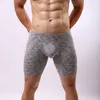 Sexy Mens Camo Underwear Boxers U Convex Pouch Half-length Long Man Boxer Homme Slip Panties Mens Long Leg Plus Size F14