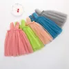 Vestidos infantiles para niñas de 1 a 6 años, vestido de fiesta con tutú de malla y tirantes de princesa, G1026