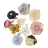 Bambini Bambini Forcine Accessori Barrettes Tessuto per bambini Fiocco Fiore con perle Fermagli per capelli Copricapo per ragazze carino adorabile Copricapo M3659