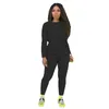 XS Femmes PLUS Taille Taille Taille 3XL 4XL 5XL Solide Sweatsuits à manches longues Sweatsuits Pull Sweat à capuche TOP + Pantalons Deuxièmes Ensembles de Sports Black Sports Cuisson Joggers en plein air 5673