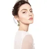 Japan Luxury Natural Abalone Shell Teardrop Pendant Clip on Earrings No Pierced New Zealand Shell Ear Clips for Women Jewelry