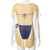 Fashion Printed Round Neck Short Sleeve Loose Fresh All-Match Woman Tshirts 210521