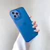 Mode Matte Telefon Hüllen für iPhone 13 12 11 PRO MAX XR XS X 7 8 Plus stoßfestes Mobiltelefon Cover Case mit Schutzobjektiv Unsichtbarer Halterung Vierfarben Großhandel