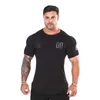 Vanliga kläder Fitness T Shirt Män O-Neckt-shirt Bomull Bodybuilding Tee Toppar Gym Tshirt Homme 210716