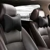 Cojines de asiento PU Cuero Cuello de coche Almohadas Soporte lumbar para silla de oficina Auto Reposacabezas Cintura Almohada Accesorios interiores Estilo