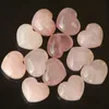 Natuurlijke Hartvormige Kristallen Stenen Partij Gunst Roze Gesneden Palm Liefde Genezing Edelsteen Handwerk Desktop Decoratie Ornamenten
