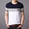 Moda Marka T Koszulki Męskie O Neck Koreański Lato Topy Street Style Trends Najwyższej klasy Krótki Rękaw Tshirts Mężczyźni Odzież 210716