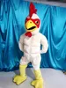 2021 Halloween witte pik kip mascotte kostuum hoge kwaliteit cartoon haan dierlijke karakter kerst carnaval kostuums paty fancy jurk