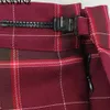 Harajuku vrouwen rokken met veiligheidshorts rood groen blauw wijn rode plaid mini rok gothic punk schattig meisje hoge taille geplooide rok 210510