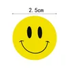 500PCS uśmiechnięta twarz Label papierowy Papier samozwańczy naklejka etykieta etykieta słodyczy