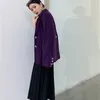 OL Notched Work Grape-colored Blazer Autumn Winter two-piece Suit Jacket Formal Women Blazers Coat Female Tops 210421