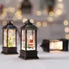 Present LED Christmas Crystal Light Rotate Glitter Xmas Small Lantern Lamp nyår Kids Snow Globe Deco Santa Claus Small Oil Lamp H2238416