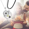 Pendant Necklaces Couples Necklace Confession Wild Simple Ring Unisex 2021 Fashion Sunmoon 100 Languages I Love You Projection64627769720