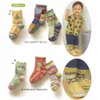 Barnstrumpor Nyfödd Golv Sko Unisex Baby Sock Kids Pantufa Toddler Socks Non-Slip Girl Ankel High 210413