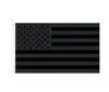 All Black American Flag 3x5 ft USA Blackout Tactical Grommet 100D Polyester Banner Flags 90*150cm