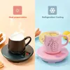 2 In 1 Cup Cooler Coffee Mug Warmer Heating Cooling Beverage Plate For Water Tea Drink Milk Beer Cocoa Home Office Desk Use 220311