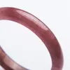 Echte rode natuurlijke aardbeien Quartz Bangles vrouwen vrouwelijke ronde mode kristallen stenen armband binnendiameter 56 mm 57 mm