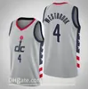 Basketbol JerseyswashingtonWizards Russell Westbrook Jersey Bir çekirdekli oyuncu için; salıncak oyuncuları diker ve quroider jersey.